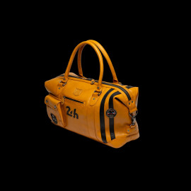 Large 24h Le Mans Bag 1959 Leather 48h Gaston Yellow 27267-2038