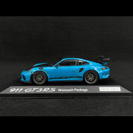 Porsche 911 GT3 RS type 991 Mk ll 2018 Miami blue 1/43 Minichamps WAP0201610J