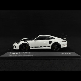 Porsche 911 GT3 RS type 991 Mk ll 2018 weiß / gold Felgen 1/43 Minichamps 413067033