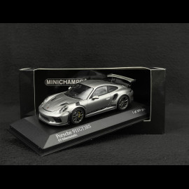 Porsche 911 GT3 RS type 991 phase II silbergrau metallic 1/43 Minichamps 410067020