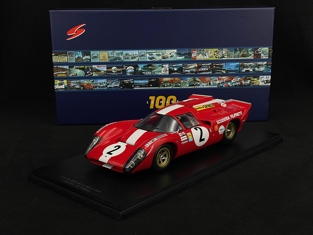 Lola T70 Mk3B n° 2 24h Le Mans 1969 1/18 Spark 18S253 - Elfershop