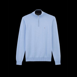 Eden Park Sweater Zipped Neck Light Blue Cotton PPKNIPUE0022-BLM3 - men