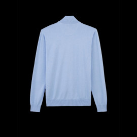 Eden Park Sweater Zipped Neck Light Blue Cotton PPKNIPUE0022-BLM3 - men