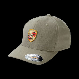 Porsche Cap Wappenemblem mit Flexfit Grau Grün WAP1400050RUSA