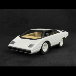 Vintage Car Lamborghini Countach silhouettes inspiration White Playforever PLUFO75