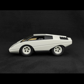 Vintage Car Lamborghini Countach silhouettes inspiration White Playforever PLUFO75