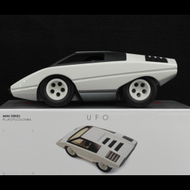 Vintage Car Lamborghini Countach silhouettes inspiration White Playforever PLUFO75