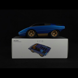 Vintage Car Lamborghini Countach silhouettes inspiration Blue Playforever PLUFO77