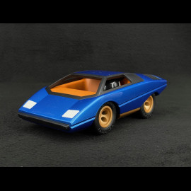 Vintage Car Lamborghini Countach silhouettes inspiration Blue Playforever PLUFO77