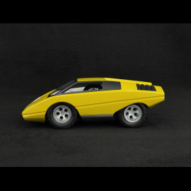 Vintage Car Lamborghini Countach silhouettes inspiration Yellow Playforever PLUFO79