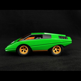 Vintage Car Lamborghini Countach silhouettes inspiration Green Playforever PLUFO78