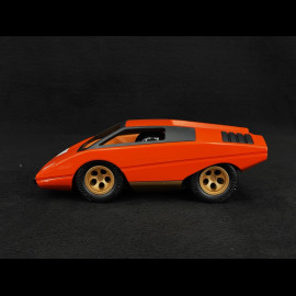 Vintage Car Lamborghini Countach silhouettes inspiration Orange Playforever PLUFO76