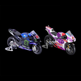 Duo Quartararo Yamaha M1 n° 20 & Zarco Ducati Desmosedici n° 5 Moto GP Season 2022 1/18 Maisto 36375