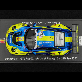 Porsche 911 GT3 R Type 992 n° 96 5th 24h Spa 2023 1/43 Spark SB702