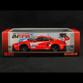 Porsche 911 GT3 R Type 992 n° 20 Sieger 24h Spa 2023 1/43 Spark SB708