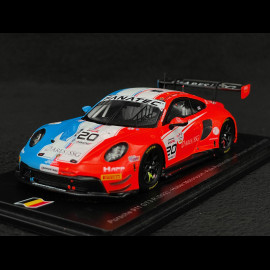 Porsche 911 GT3 R Type 992 n° 20 Sieger 24h Spa 2023 1/43 Spark SB708