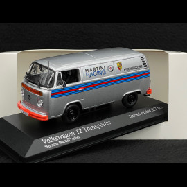 Volkswagen Bulli T2 Bus "Porsche Renndienst" 1972 Martini Weiß 1/43 Minichamps 943053066