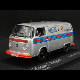 Volkswagen Bulli T2 Bus "Porsche Renndienst" 1972 Martini Weiß 1/43 Minichamps 943053066