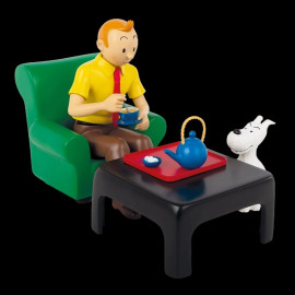 Tintin Figurine at tea - The Blue Lotus Resin 35 cm 47002