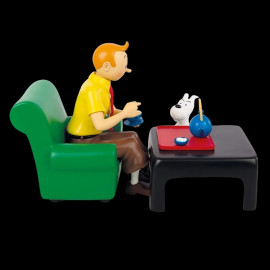 Tintin Figurine at tea - The Blue Lotus Resin 35 cm 47002