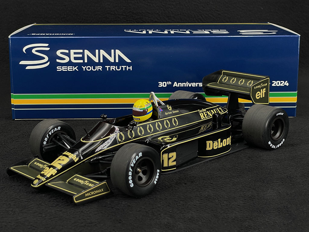Ayrton Senna Lotus 98T Renault n° 12 GP Deutschland 1986 F1 Dirty 