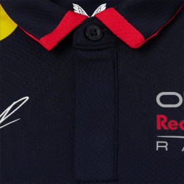 Red Bull Racing Polo shirt F1 Team Max Verstappen Signature Navy blue TJ5885-190 - children