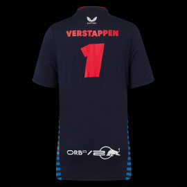 Red Bull Racing T-shirt F1 Team Max Verstappen Signature Marineblau TJ5887-190 - Kinder