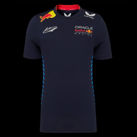 Red Bull Racing T-shirt F1 Team Max Verstappen Signature Marineblau TJ5887-190 - Kinder