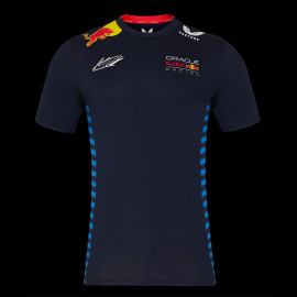 Red Bull Racing T-shirt F1 Team Max Verstappen Signature Marineblau TM5887-190 - Herren