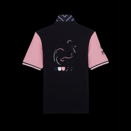 Eden Park Polo Shirt XV de France Navy Blue / Pink E24MAIMC0009-ROM - men