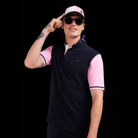 Eden Park Polo Shirt XV de France Navy Blue / Pink E24MAIMC0009-ROM - men