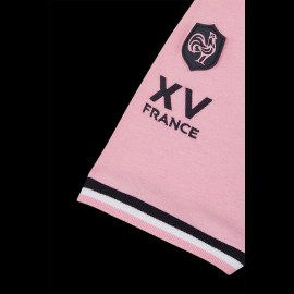 Eden Park Polo Shirt XV de France Navy Blue / Pink E24MAIMC0009-ROM - men