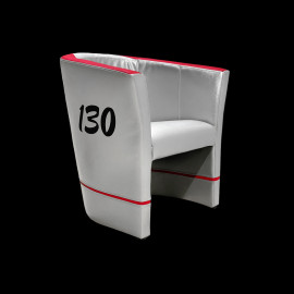 Tub chair Racing Inside n° 130 Little Bastard grey / red