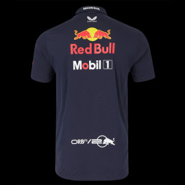 Red Bull Racing Hemd kurze Ärmel F1 Team Verstappen Perez Marineblau TM5317-190 - Herren