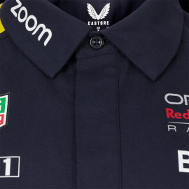 Red Bull Racing Hemd kurze Ärmel F1 Team Verstappen Perez Marineblau TM5317-190 - Herren