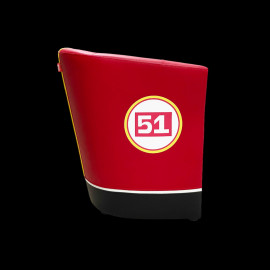 Tub chair Racing Inside n° 51 Red / Yellow