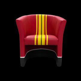 Tub chair Racing Inside n° 51 Red / Yellow