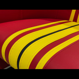 Tub chair Racing Inside n° 51 Red / Yellow