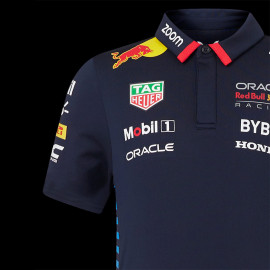 Red Bull Racing Polo Shirt F1 Team Verstappen Perez Navy blue TJ5288-190 - children