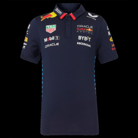 Red Bull Racing Polo Shirt F1 Team Verstappen Perez Navy blue TJ5288-190 - children