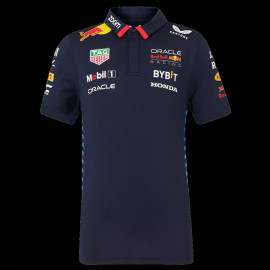 Red Bull Racing Polohemd F1 Team Verstappen Perez Marineblau TJ5288-190 - Kinder