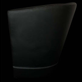 Tub chair Racing Inside black / white / pépita fabric