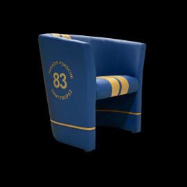 Tub chair Racing Inside n° 83 Paradis Porsche Blue / Gold