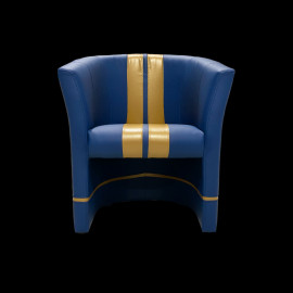 Tub chair Racing Inside n° 83 Paradis Porsche Blue / Gold