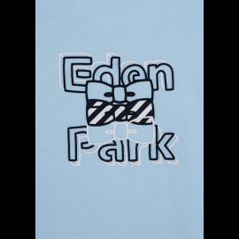 Eden Park T-shirt Baumwolle Himmelblau E24MAITC0054-BLM - herren