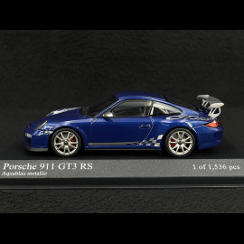 Porsche 911 GT3 RS Typ 997 2010 Blau-Metallic 1/43 Minichamps 400069101