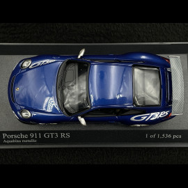 Porsche 911 GT3 RS Typ 997 2010 Blau-Metallic 1/43 Minichamps 400069101