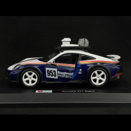 Porsche 911 Dakar Type 992 2023 Roughroads Blau / Weiß 1/24 Bburago 28029