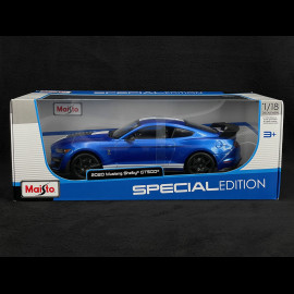 Ford Mustang Shelby GT 500 2020 Blau / Weiß 1/18 Maisto 31388