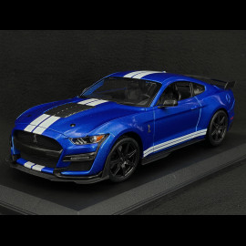 Ford Mustang Shelby GT 500 2020 Blau / Weiß 1/18 Maisto 31388